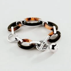 Bracelet Souple BOUCLE - Ecaille / Noir