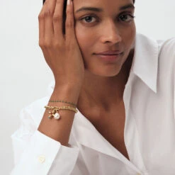 Bracelet Souple SMARTY - Vert / Doré -Bagues Magasin 02480230 658 TU M2