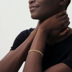 Bracelet Souple NEBET - Doré -Bagues Magasin 02480262 157 TU M2