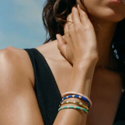 Jonc CYCLADES - Turquoise / Doré -Bagues Magasin 02480276 731 TU M2