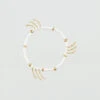 Bracelet Souple RODEO - Blanc / Doré -Bagues Magasin 02480282 094 TU 01