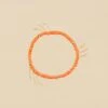 Bracelet Souple RODEO - Orange / Doré -Bagues Magasin 02480282 279 TU 01