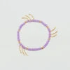 Bracelet Souple RODEO - Mauve / Doré