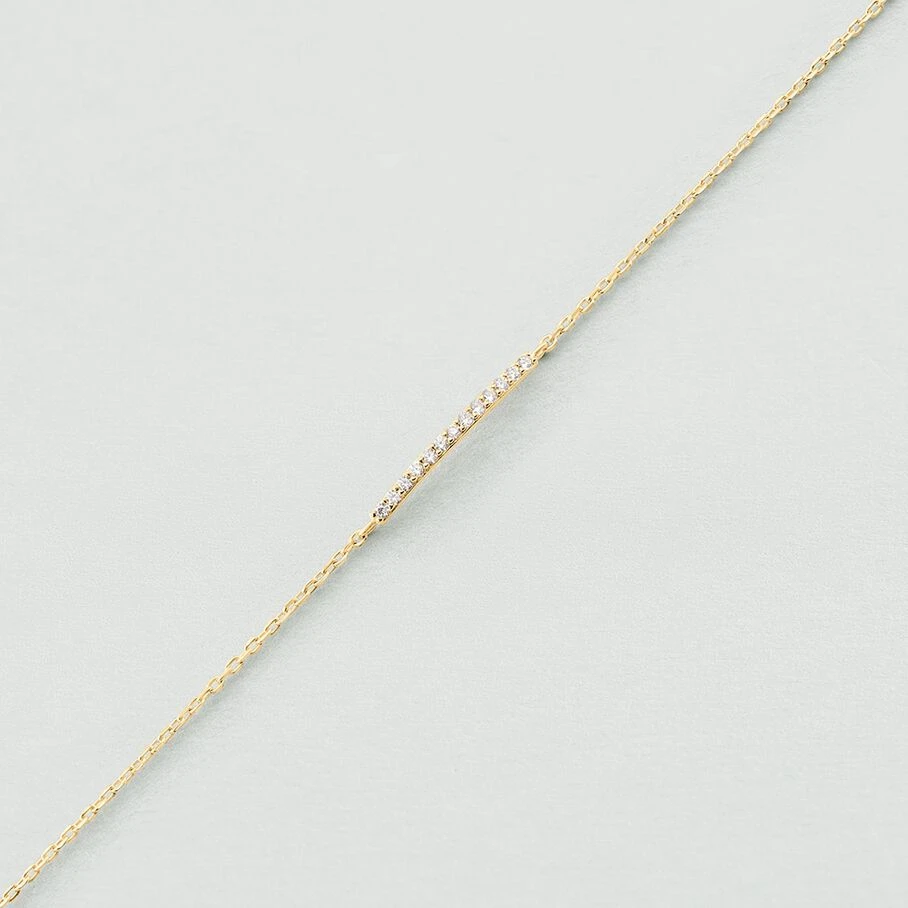 Bracelet Souple BARSHINE - Cristal / Doré 3 Bracelet Souple BARSHINE - Cristal / Doré