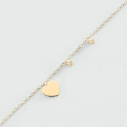 Bracelet Souple CORAZON - Cristal / Doré