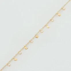 Bracelet Souple LUNITAS - Cristal / Doré