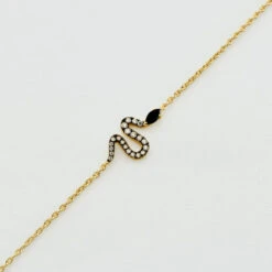 Bracelet Souple SNAKY - Cristal / Gun