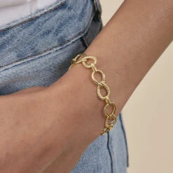 Bracelet Souple HARMONIE - Doré -Bagues Magasin 02490036 157 TU M2