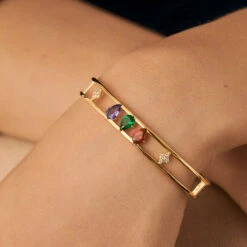 Manchette ASTRE - Multicolore / Doré -Bagues Magasin 02490072 256 TU M1