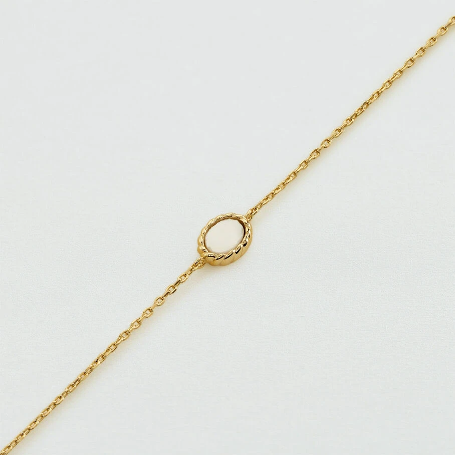 Bracelet Souple ATMA - Nacre /rose 4 Bracelet Souple ATMA - Nacre /rose – Image 2