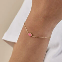 Bracelet Souple ATMA - Nacre /rose 9 Bracelet Souple ATMA - Nacre /rose -Bagues Magasin 02490079 642 TU M2