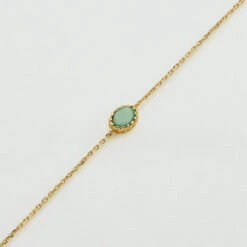 Bracelet Souple ATMA - Amazonite/ Jaune