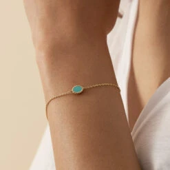 Bracelet Souple ATMA - Lapis/ Bleu -Bagues Magasin 02490079 857 TU M1