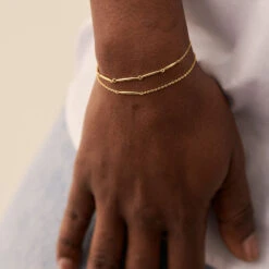 Bracelet Souple RADIEUX - Doré -Bagues Magasin 02490082 157 TU M2