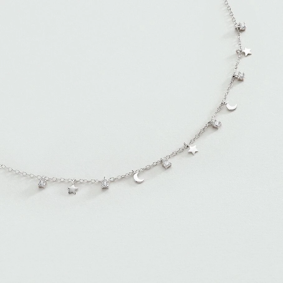 Collier Ras Du Cou LUNITAS - Cristal / Argenté 3 Collier Ras Du Cou LUNITAS - Cristal / Argenté