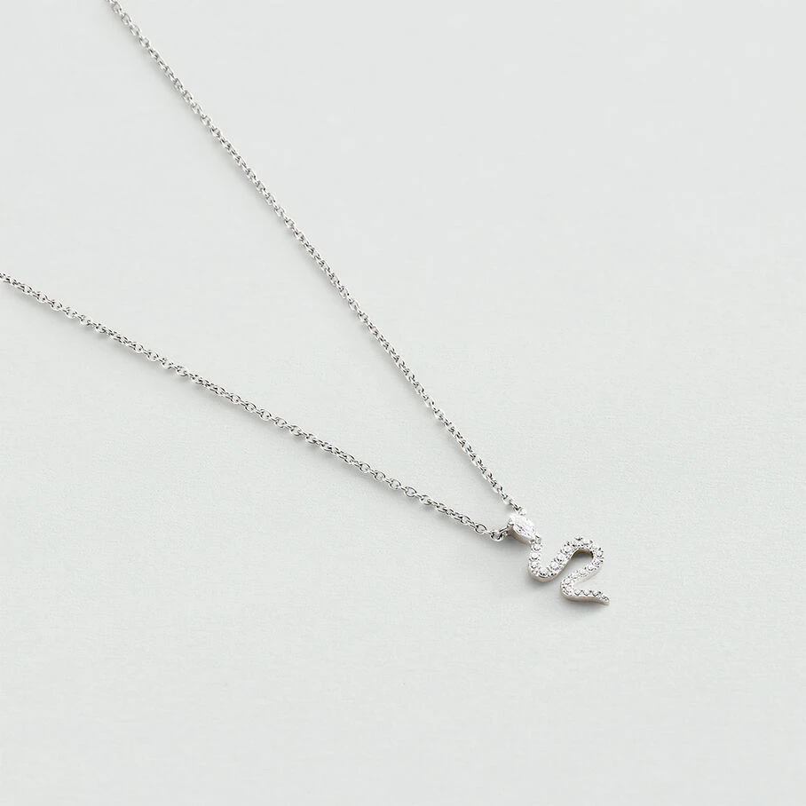 Collier Ras Du Cou SNAKY - Cristal / Argenté 3 Collier Ras Du Cou SNAKY - Cristal / Argenté