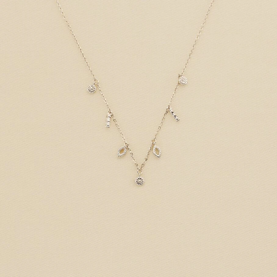 Collier Ras Du Cou LUCKY EYE - Turquoise / Argenté 4 Collier Ras Du Cou LUCKY EYE - Turquoise / Argenté – Image 2