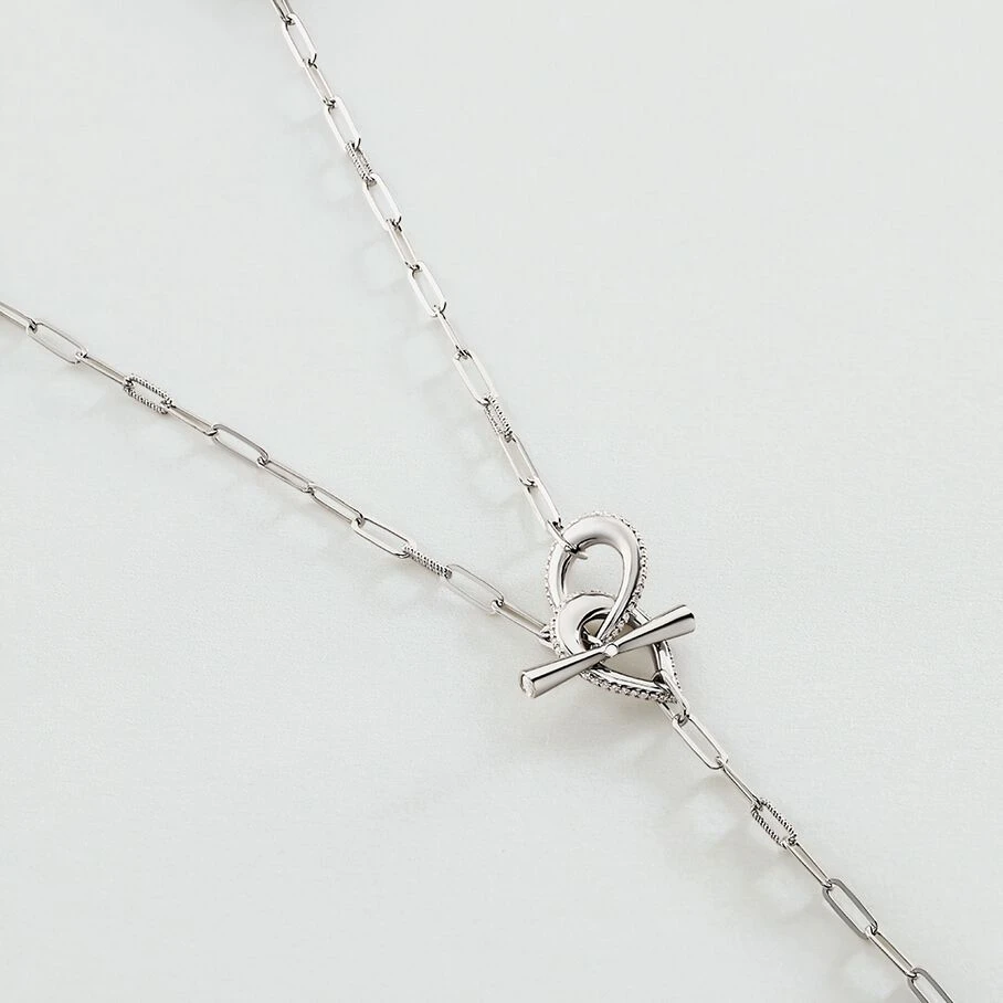 Sautoir GEMINI - Cristal / Argenté 3 Sautoir GEMINI - Cristal / Argenté