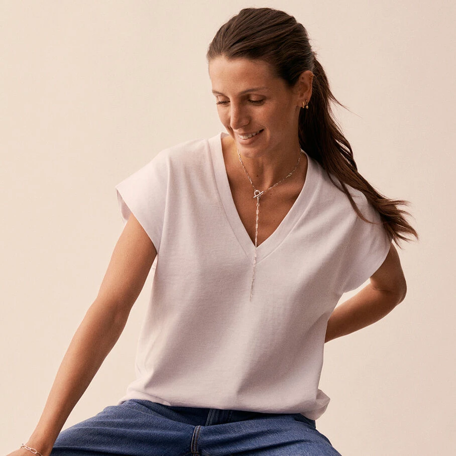 Sautoir GEMINI - Cristal / Argenté 5 Sautoir GEMINI - Cristal / Argenté – Image 3