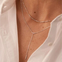 Collier Mi-long RADIEUX - Argenté -Bagues Magasin 02623712 050 TU M2