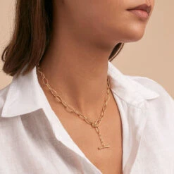 Collier Mi-long CHAIN - Doré -Bagues Magasin 02651376 157 TU M1