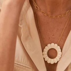 Collier Mi-long CHAIN - Doré -Bagues Magasin 02651376 157 TU M2