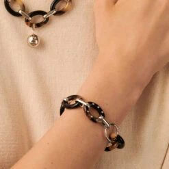 Collier Mi-long BOUCLE - Ecaille / Noir -Bagues Magasin 02680142 788 TU M2