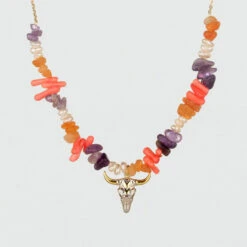 Collier Ras Du Cou RODEO - Multicolore / Doré