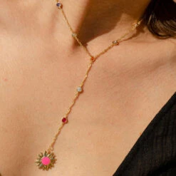 Collier Mi-long RODEO - Multicolore / Doré 8 Collier Mi-long RODEO - Multicolore / Doré -Bagues Magasin 02680191 256 TU M1