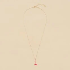 Collier Mi-long RODEO - Rose / Doré -Bagues Magasin 02680192 315 TU 02