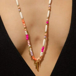 Sautoir RODEO - Multicolore / Doré -Bagues Magasin 02680196 256 TU M2