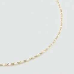 Collier Ras Du Cou SMARTY - Blanc / Doré