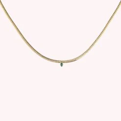 Collier Ras Du Cou NEITH - Vert / Doré