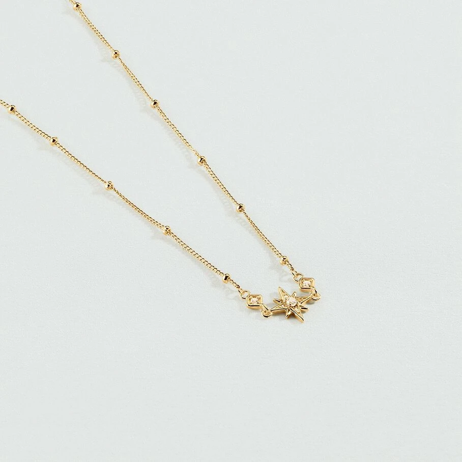 Collier Ras Du Cou OURSE - Cristal / Doré 3 Collier Ras Du Cou OURSE - Cristal / Doré