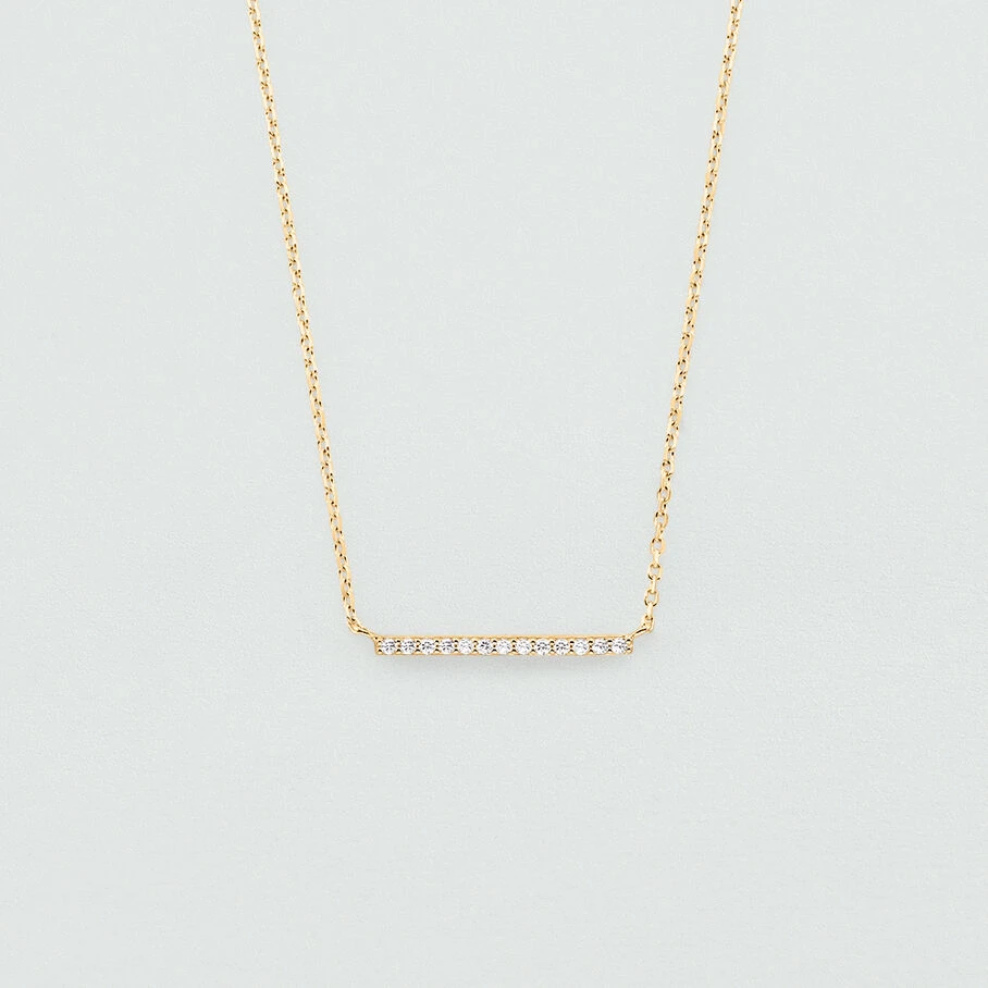 Collier Ras Du Cou BARSHINE - Cristal / Doré