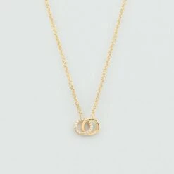 Collier Ras Du Cou RONDOU - Cristal / Doré