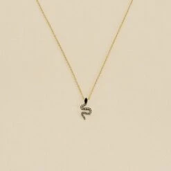 Collier Ras Du Cou SNAKY - Cristal / Gun