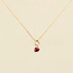 Collier Ras Du Cou BEGUIN - Rouge / Doré