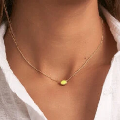 Collier Ras Du Cou ATMA - Amazonite/ Jaune 9 Collier Ras Du Cou ATMA - Amazonite/ Jaune -Bagues Magasin 02690136 780 TU M2