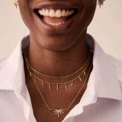 Collier Ras Du Cou RADIEUX - Doré -Bagues Magasin 02690142 157 TU M2